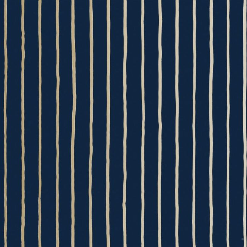 College Stripe Wallpaper - Ink - 110/7037