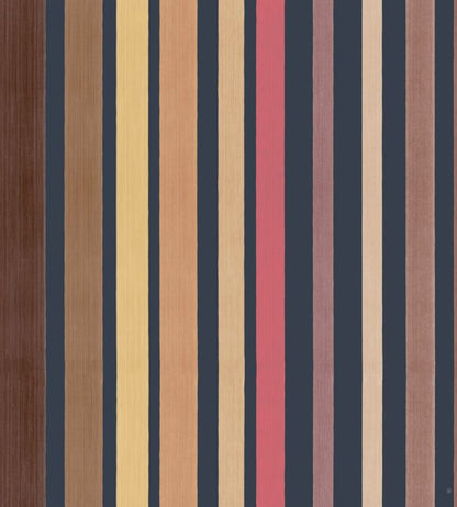 Carousel Stripe Wallpaper - Ginger on Soot - 110/9044