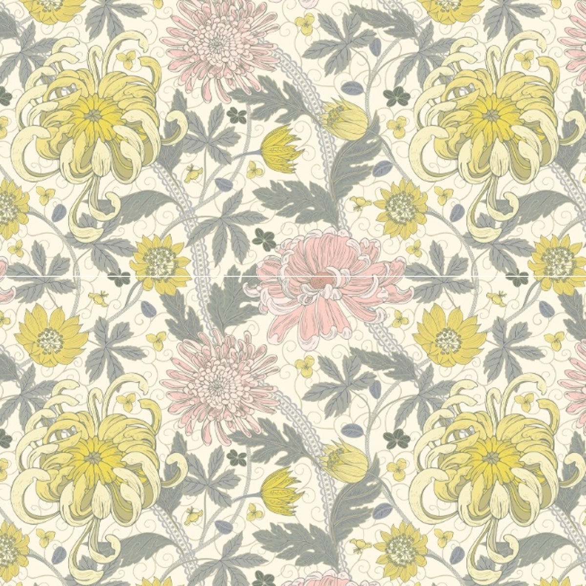 1114 - Kelmscott Wallpaper - Parchment Cream by Morris Collections