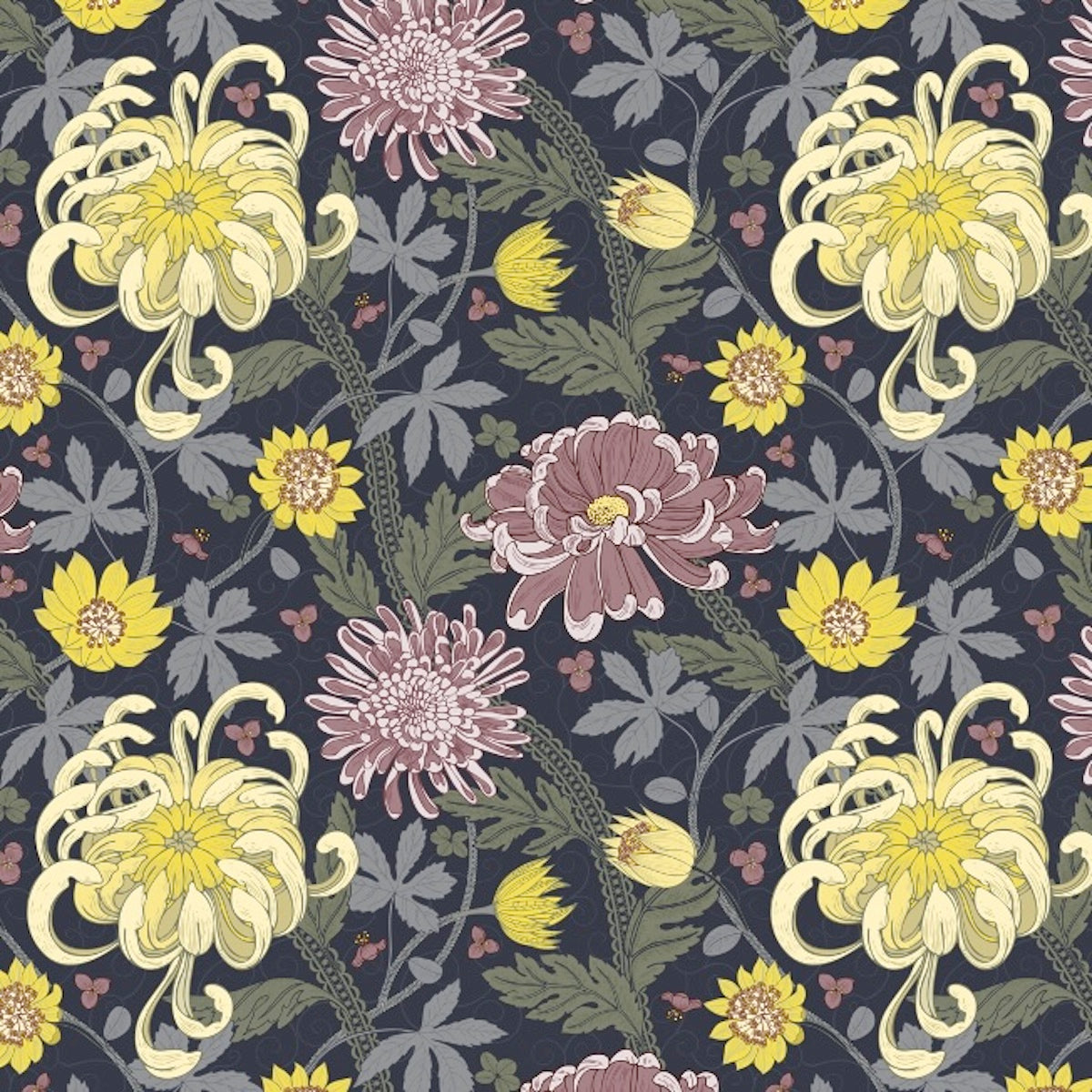 1115 - Kelmscott Wallpaper - Ash Grey by Morris Collections