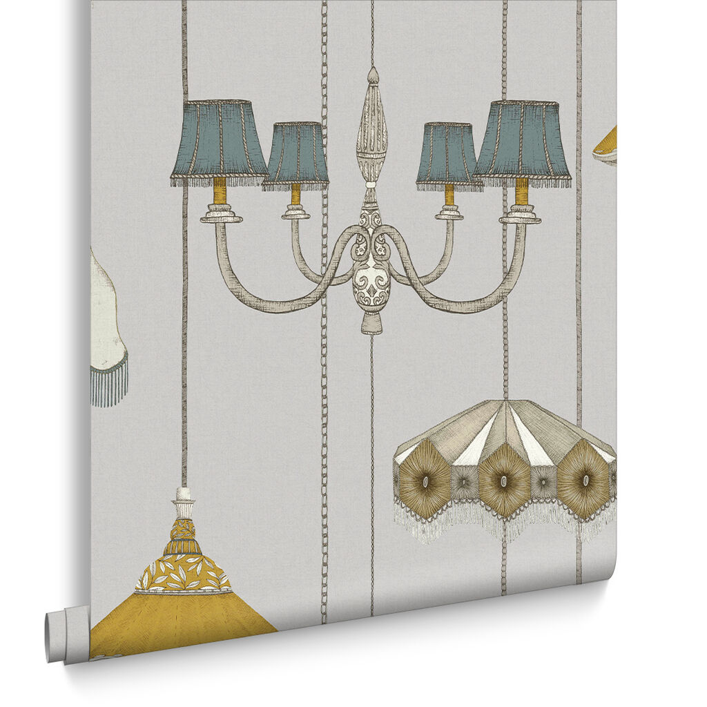 111717 - Drawing Room Wallpaper - Grey - Graham & Brown