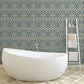 1127 - Hydrangea Wallpaper - Slate Blue by Morris Collections