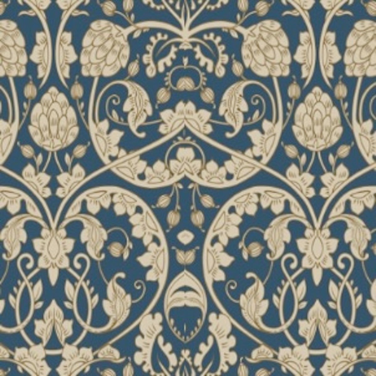 1127 - Hydrangea Wallpaper - Slate Blue by Morris Collections
