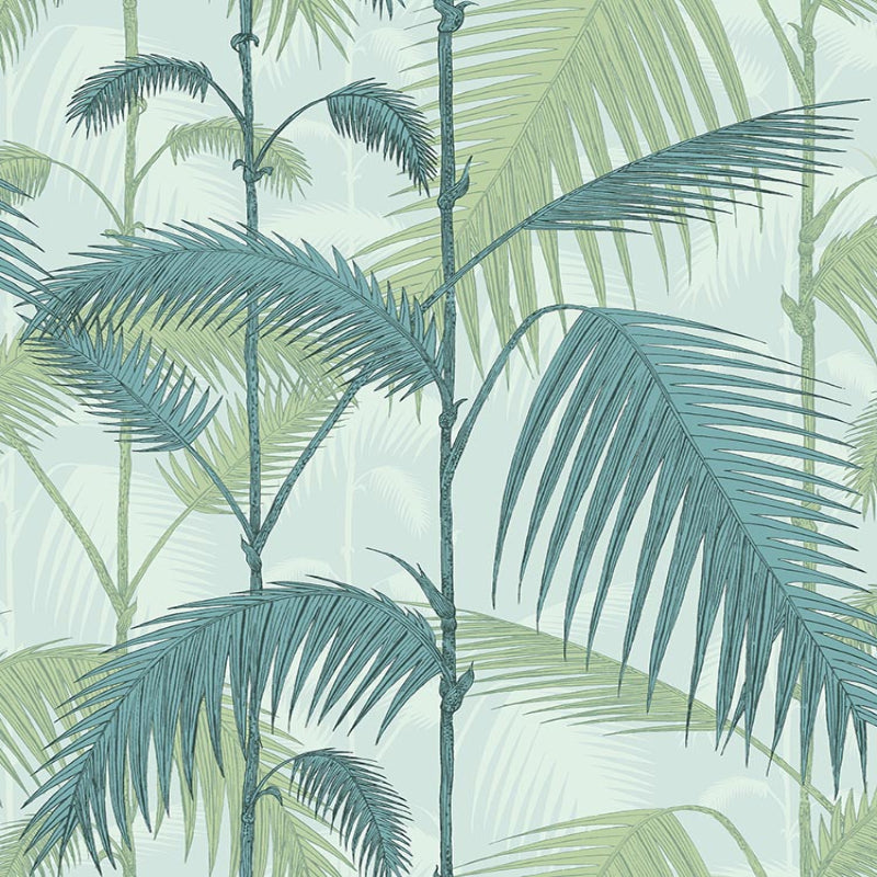 Palm Jungle Icons Wallpaper - Seafoam - 112/1001