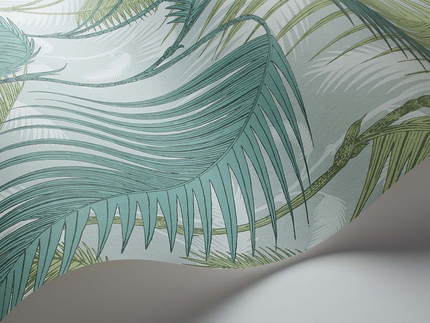 Palm Jungle Icons Wallpaper - Seafoam - 112/1001