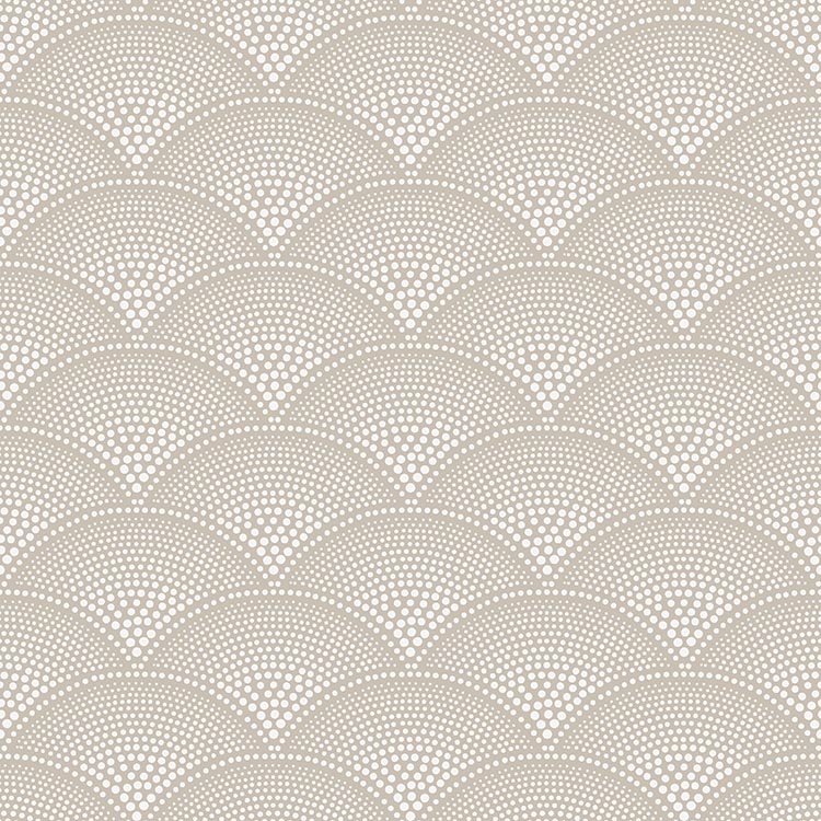 Feather Fan Icons Wallpaper - Taupe - 112/10034