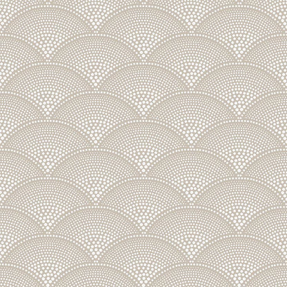 Feather Fan Icons Wallpaper - Taupe - 112/10034