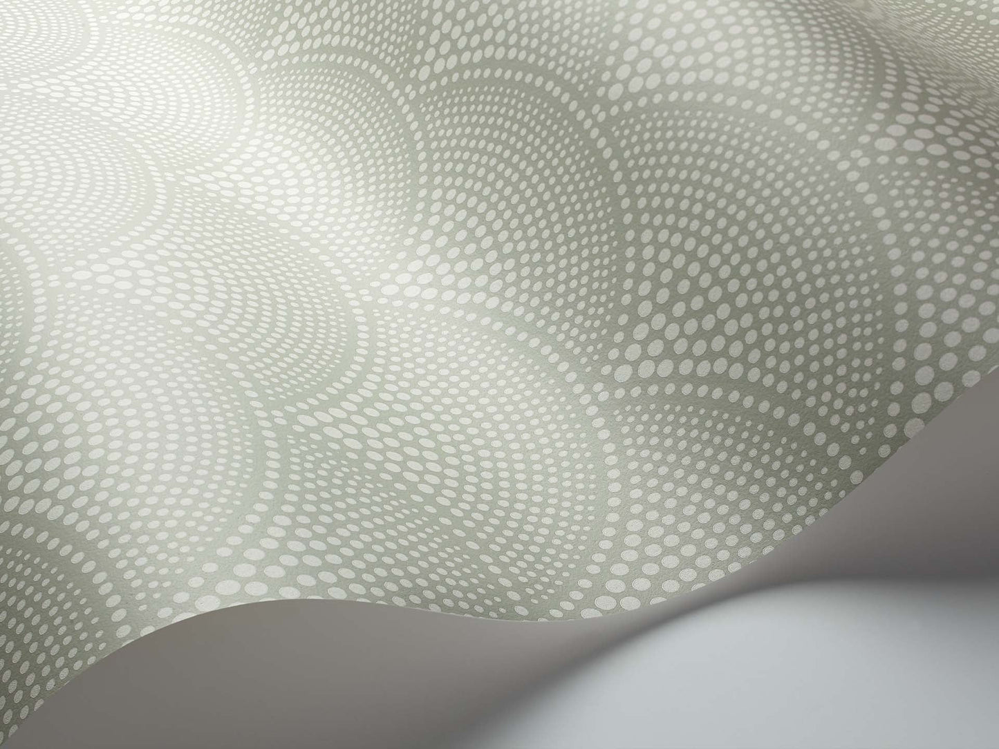 Feather Fan Icons Wallpaper - Soft Olive - 112/10037