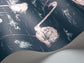 Flamingos Icons Wallpaper - Blush on Midnight - 112/11041