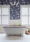 Flamingos Icons Wallpaper - Blush on Midnight - 112/11041