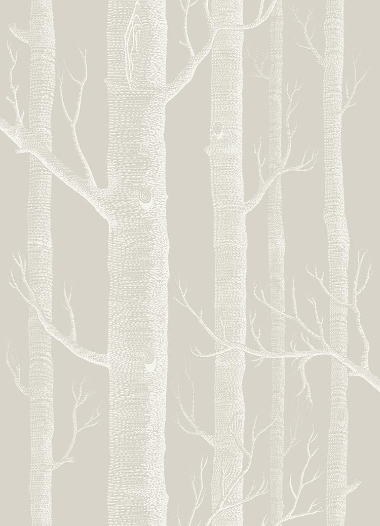 Woods Icons Wallpaper - Stone & White - 112/3010