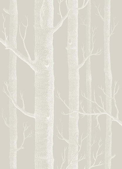 Woods Icons Wallpaper - Stone & White - 112/3010