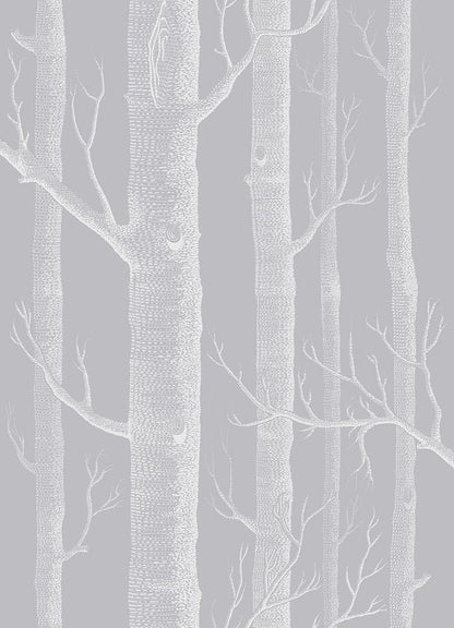 Woods Icons Wallpaper - Grey & White - 112/3012