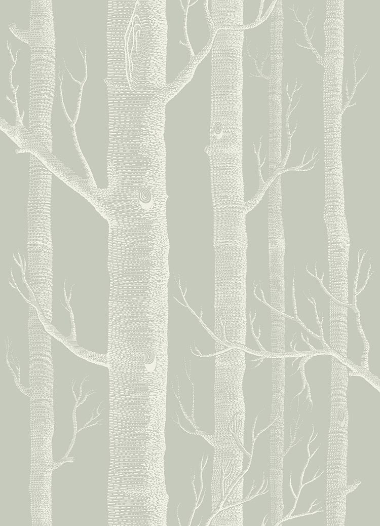 Woods Icons Wallpaper - Soft Olive - 112/3013