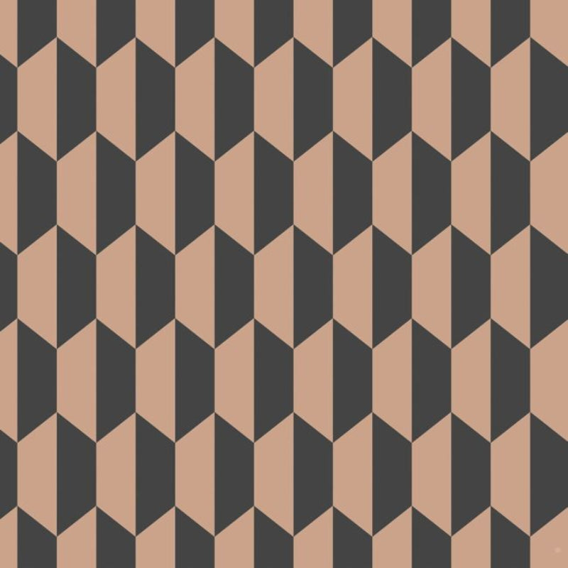 Petite Tile Wallpaper - Charcoal & Metallic Bronze - 112/5022