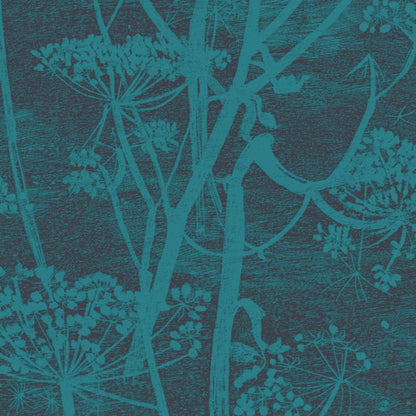 Cow Parsley Icons Wallpaper - Petrol & Ink - 112/8030