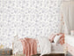 1130 - Simply Chrysanthemum Wallpaper - Floral White by Morris Collections