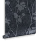 113941 - Brutal Beauty Wallpaper - Midnight - Graham & Brown