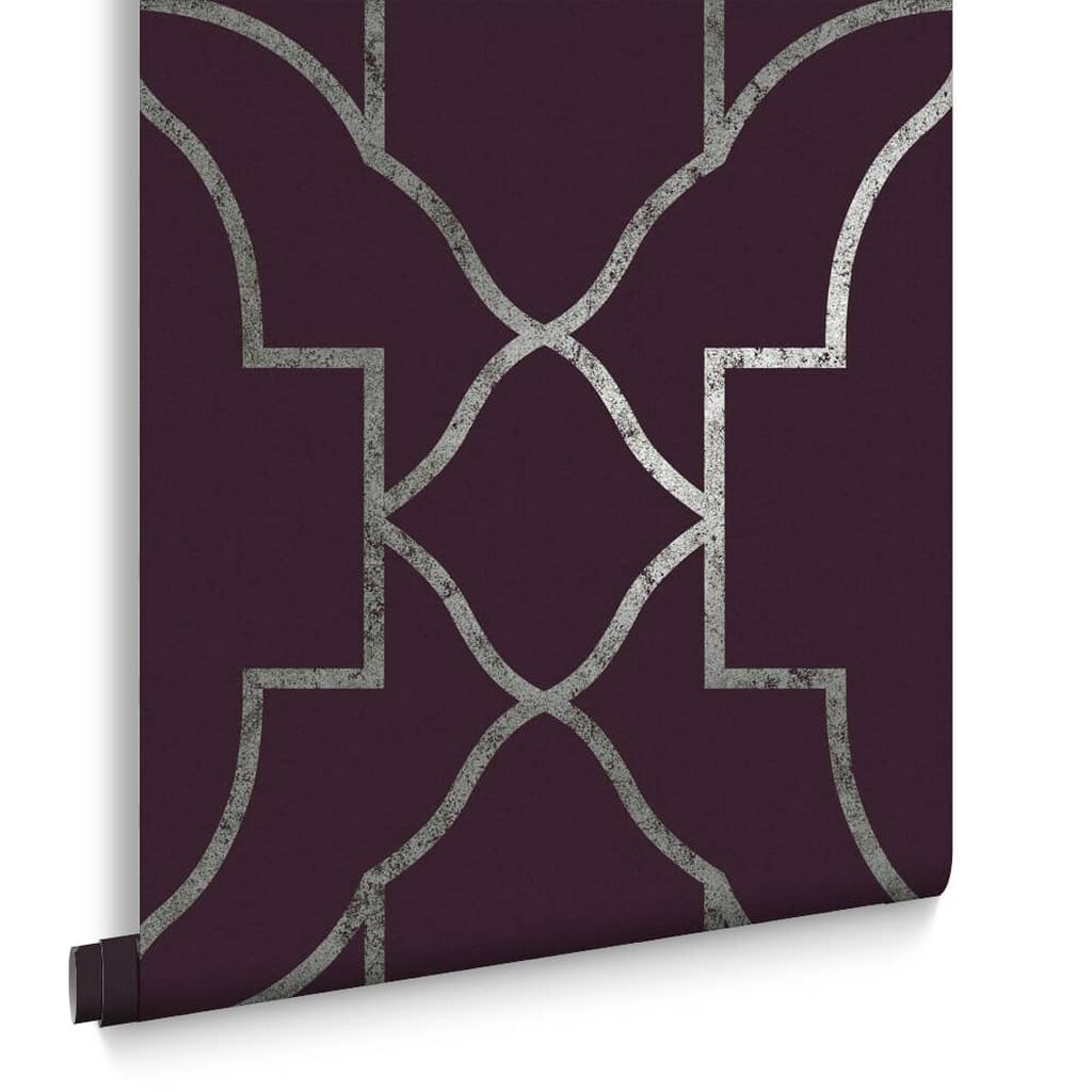 113961 - Versailles Wallpaper - Amethyst - Graham & Brown