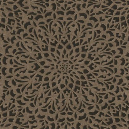 Medina Wallpaper - Pewter & Charcoal - 113/7018