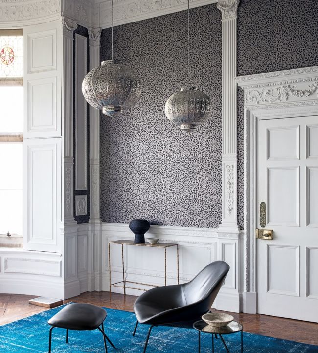 Medina Wallpaper - Soot & Snow - 113/7019