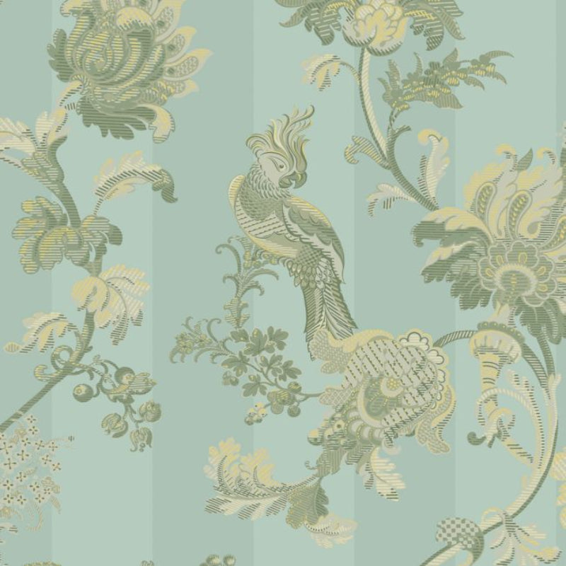 Zerzura Wallpaper - Duck Egg & Sage - 113/8020