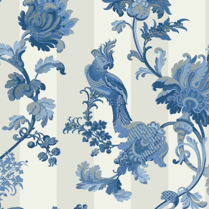 Zerzura Wallpaper - Hyacinth on White - 113/8022