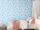 1142 - Peonie Wallpaper - Cotton Blue by Morris Collections