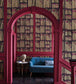 Ex Libris Wallpaper - Metallic Gold & Magenta - 114/15031