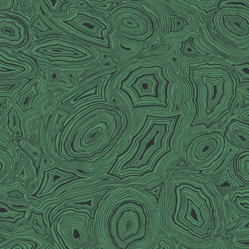 Malachite Wallpaper - Emerald & Black - 114/17035