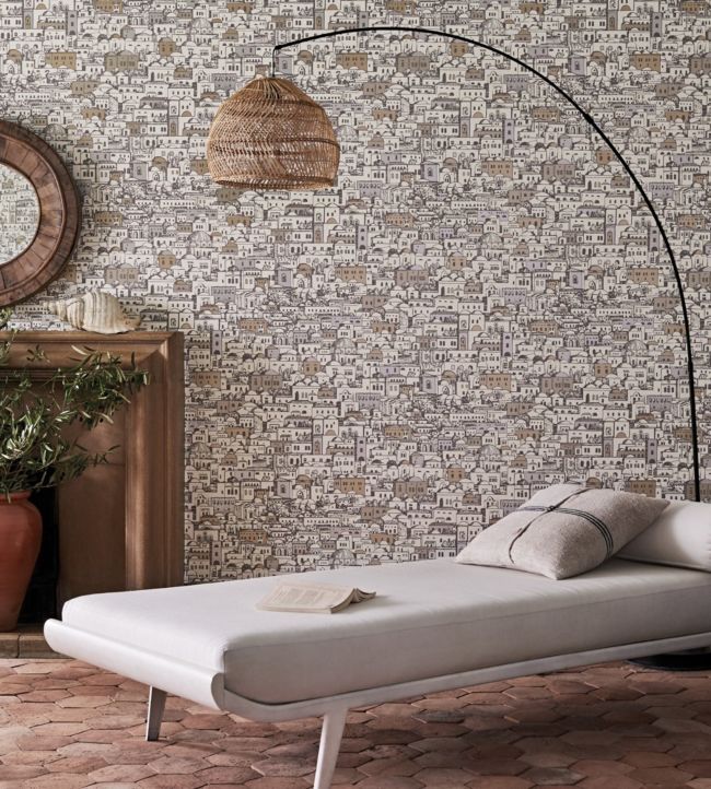 Mediterranea Wallpaper - White & Black - 114/19039