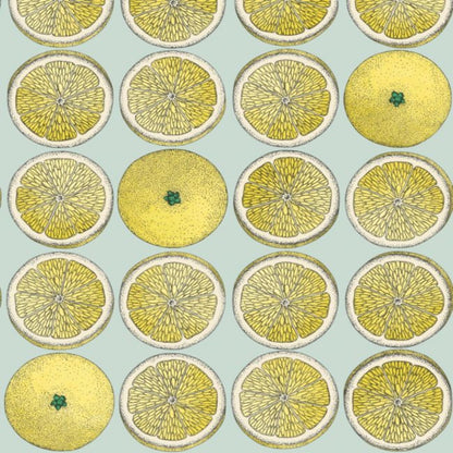 Arance Wallpaper - Lemon & Seafoam - 114/24048