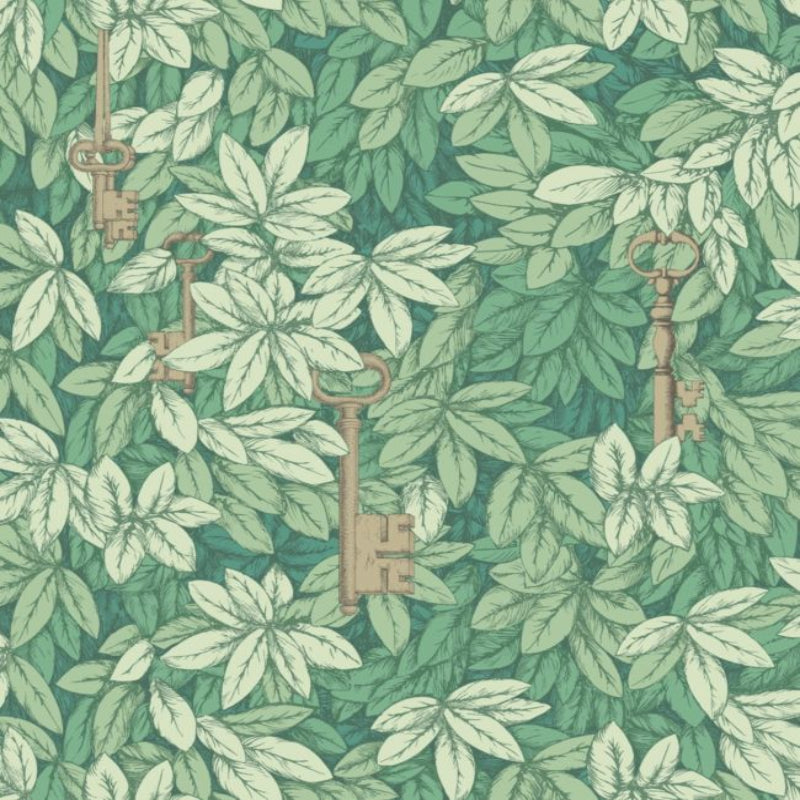 Chiavi Segrete Wallpaper - Forest Green - 114/26050