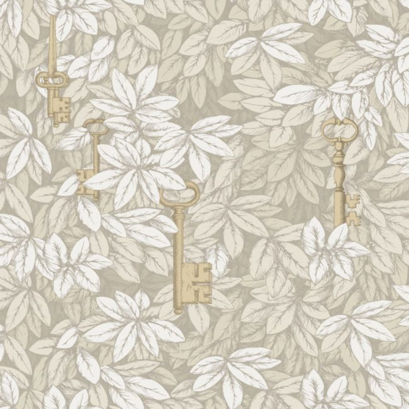 Chiavi Segrete Wallpaper - Parchment & Metallic Gold - 114/26052