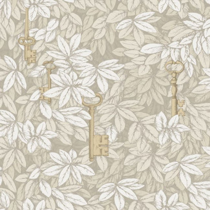 Chiavi Segrete Wallpaper - Parchment & Metallic Gold - 114/26052