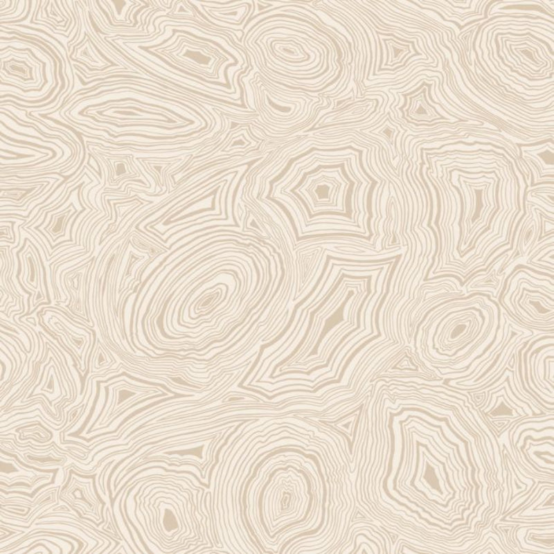 Malachite Wallpaper - Parchment & Soft Metallic Gold - 114/6011