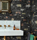 Mediterranea Wallpaper - Charcoal & Metallics - 114/7014