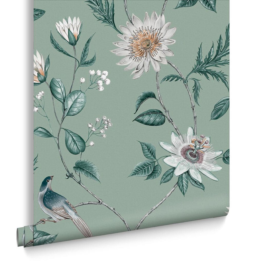 115046 - Nuit Wallpaper - Sage - Graham & Brown