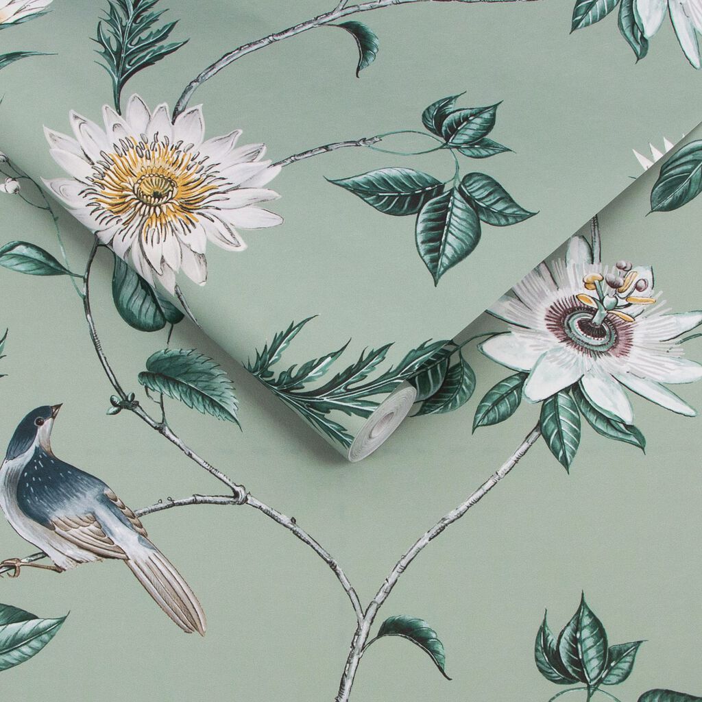 115046 - Nuit Wallpaper - Sage - Graham & Brown