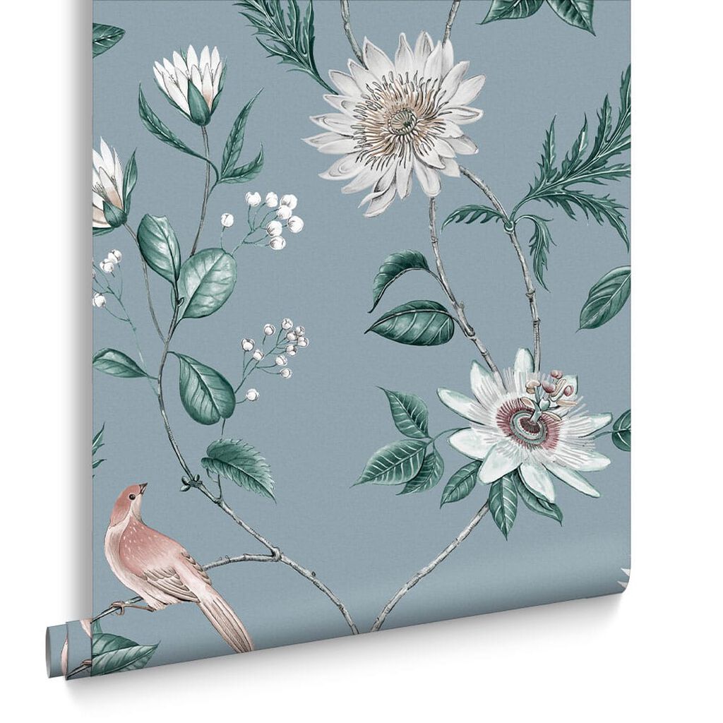 115047 - Nuit Wallpaper - Sky Blue - Graham & Brown