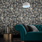 115051 - Lock and Key Wallpaper - Charcoal - Graham & Brown