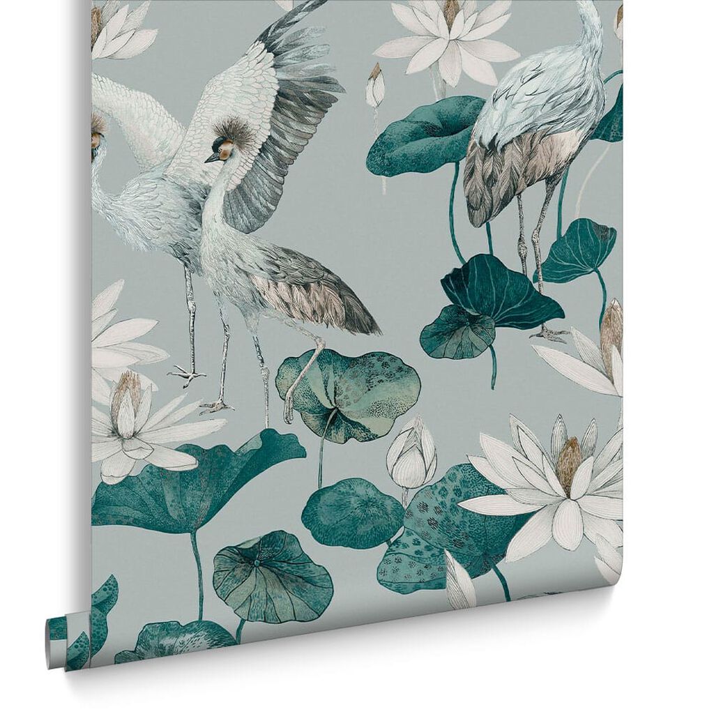 115054 - Teien Wallpaper - Sea Green - Graham & Brown