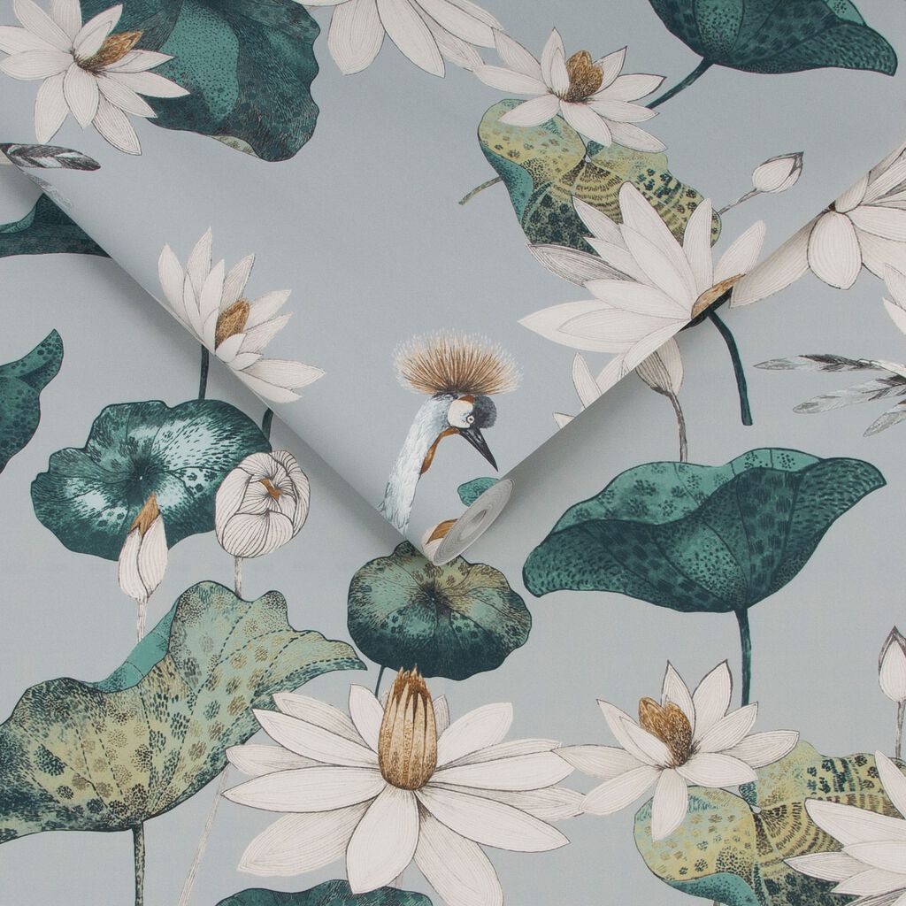 115054 - Teien Wallpaper - Sea Green - Graham & Brown
