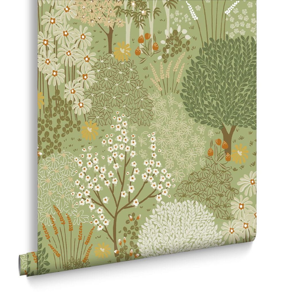 115058 - Fable Wallpaper - Sage - Graham & Brown