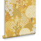 115059 - Fable Wallpaper - Mustard - Graham & Brown