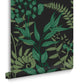115061 - Fiore Wallpaper - Midnight - Graham & Brown
