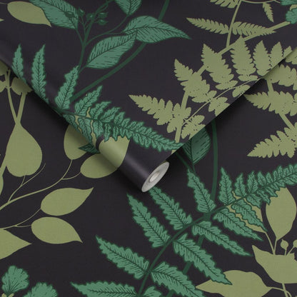 115061 - Fiore Wallpaper - Midnight - Graham & Brown