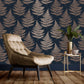 115072 - Royal Fern Wallpaper - Dusk - Graham & Brown