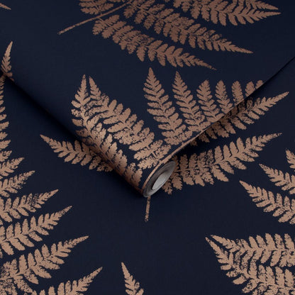 115072 - Royal Fern Wallpaper - Dusk - Graham & Brown