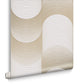 115075 - Eclipse Wallpaper - Pearl & Gold - Graham & Brown